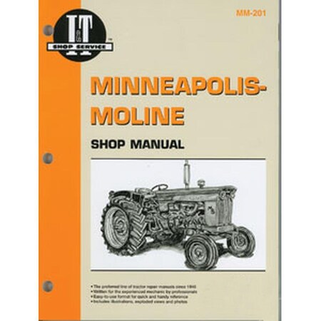 Aftermarket IAndT Shop Manual Collection MM201 For Minneapolis Moline M670 Fits Massey Fergus MM201